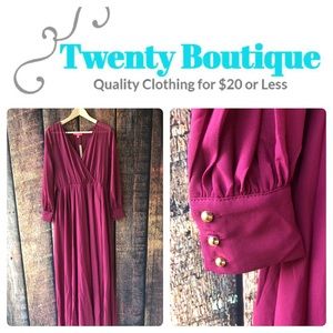 Beautiful Sheer Plum Maxi Dress 👗😍👗😍